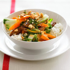 Skirt Steak and Bok Choy Stir-Fry