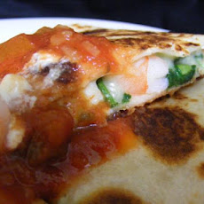 Cheesy Shrimp Quesadillas