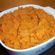 Garlic Coconut Mashed Yams (Sweet Potatoes)