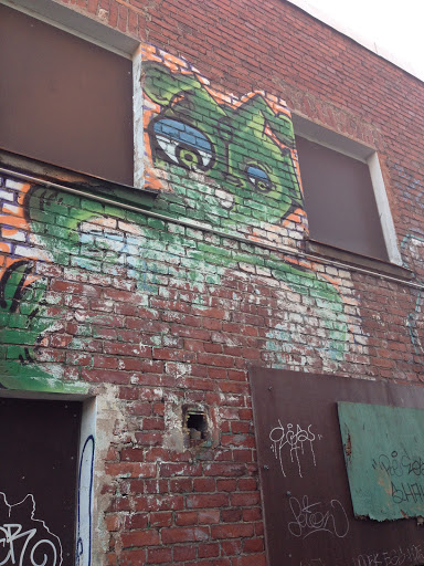 Green Cat Mural
