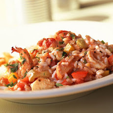 Peppered Chicken-and-Shrimp Jambalaya