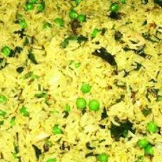 Basmati Rice With Cashews, Peas and Fresh Coriander