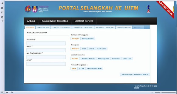 How to download Aplikasi Ujian Minat Kerjaya patch 0.1 apk for bluestacks