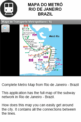 Metro Map Rio de Janeiro - BR