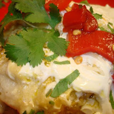Creamy Chicken Enchiladas