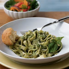 Macadamia Nut-Pesto Fettuccine