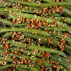Sesame Garlic Ginger Green Beans