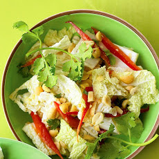 Napa Cabbage Salad with Peanuts and Ginger
