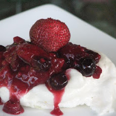 Grapefruit Meringue Nests With Mixed Berries