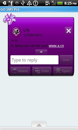 【免費個人化App】GO SMS THEME/TigerLilly1-APP點子