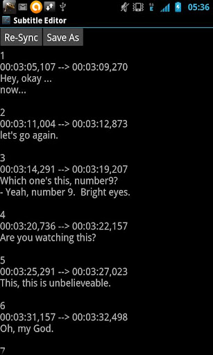 Subtitle Editor