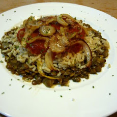 Lentils With Wild Rice & Crispy Onions (Koshari)