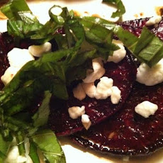 Roasted Beets With Balsamic Vinaigrette and Goat Cheese