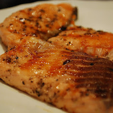 Grilled Salmon With Lime Butter Sauce