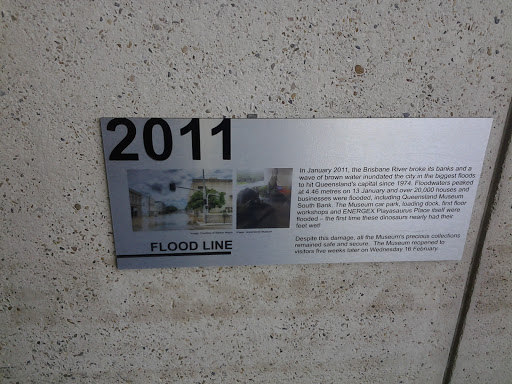 2011 Flood Marker Plaque