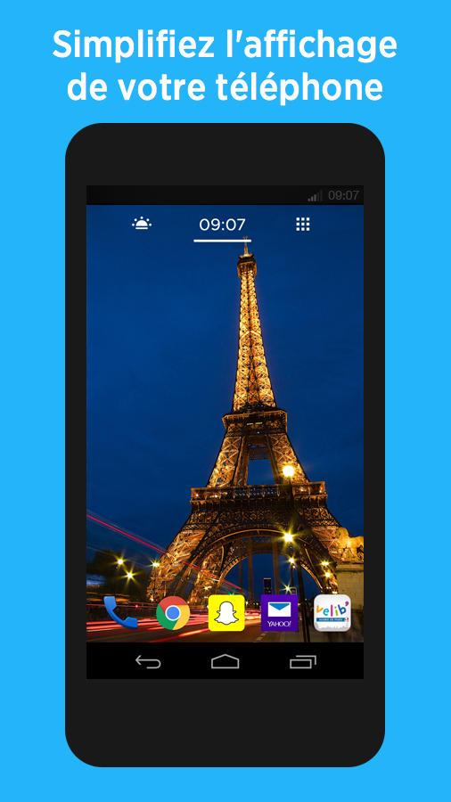 Android application Yahoo Aviate Launcher screenshort
