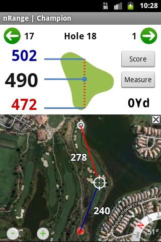 nRange Golf GPS rangefinder