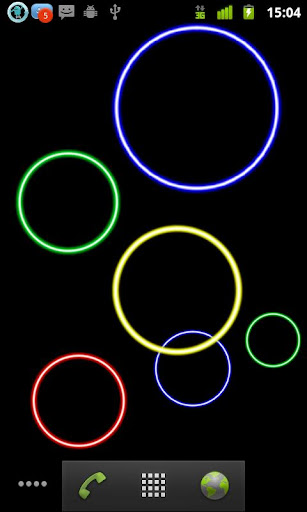 Neon Bubbles Live Wallpaper