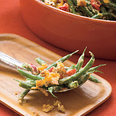 Cheddar-Pecan Green Bean Casserole