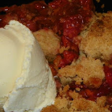 Sour Cherry Pie With Pistachio Crumble Topping
