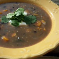 Black Bean Soup With Sweet Potatoes
