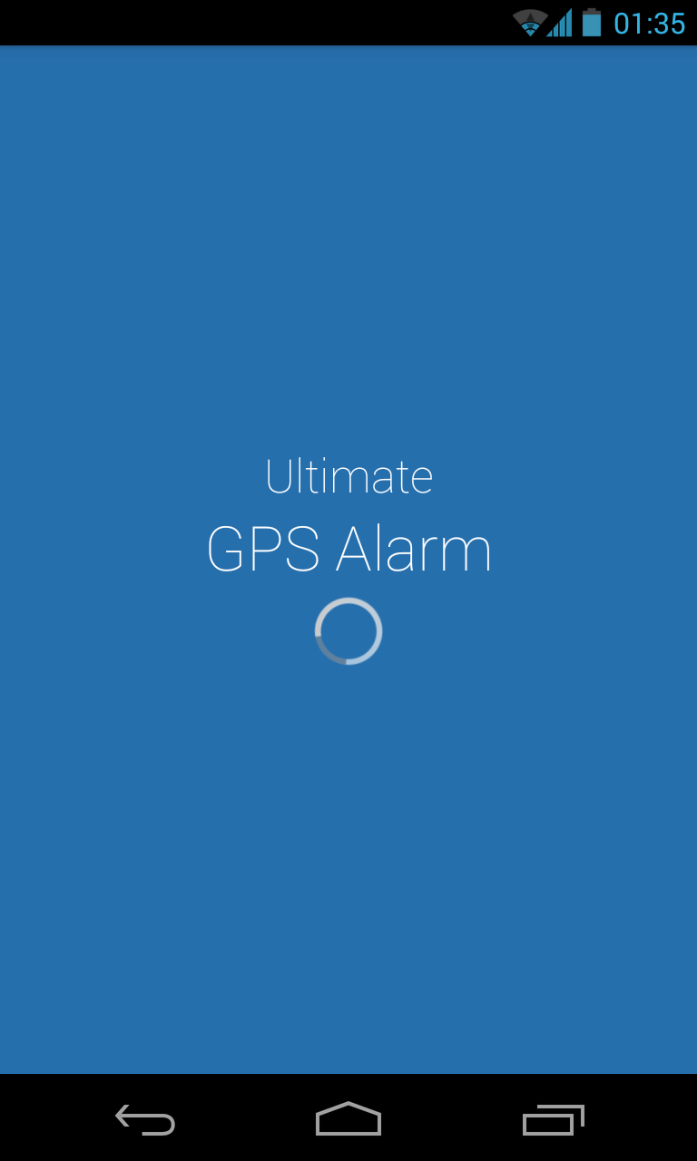 Android application Ultimate GPS Alarm screenshort