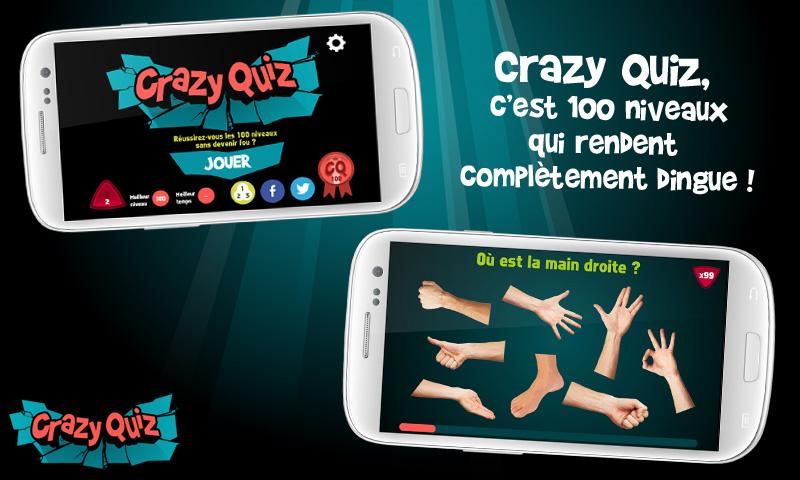 Android application Crazy Quiz screenshort