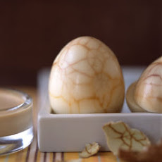 Tea-Marbled Eggs with Soy Balsamic Mayonnaise