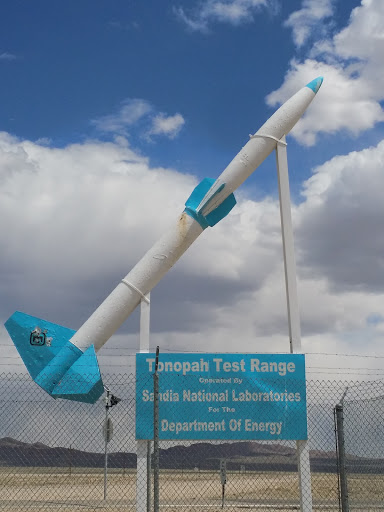 Tonopah Test Range Sign