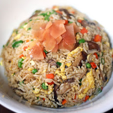 Mushroom Fried Rice with Pickled Ginger