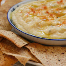 White Bean and Artichoke Dip with Whole Wheat Tortilla Chips