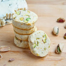 Gorgonzola and Pistachio Shortbread