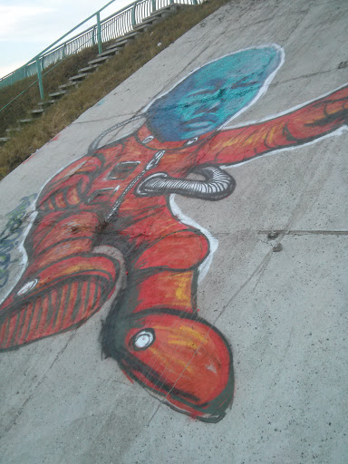 Alien Spaceman Graffiti
