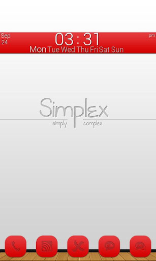 GLX Themes: Simplex Red