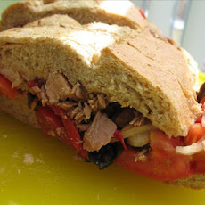 Tuna Provencale on a Baguette