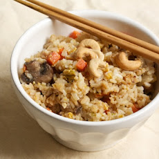 Vegetarian Fried Rice with Shiitakes and Cashews