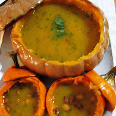 Spicy Cheese Pumpkin & Sweet Dumpling Squash Soup
