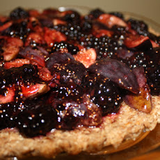 Raw Blackberry Fig Tart