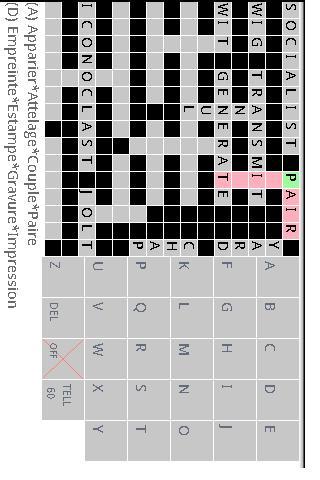 French to English Crossword