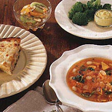 Curried Yogurt Dip with Crisp Steamed Broccoli