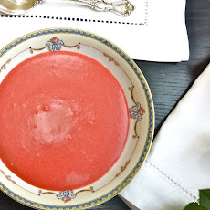 Strawberry Coconut Soup for a Summer Brunch