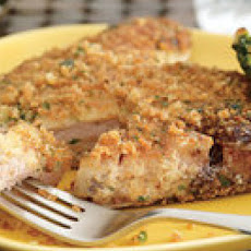 Pork Chops with Spinach Fritters