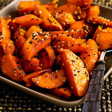 Soy-Glazed Sweet Potatoes with Sesame Seeds