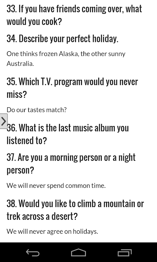 What questions to ask in speed dating, sexy big tits movies
