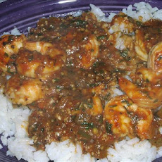 Spicy Salsa-Cilantro Shrimp