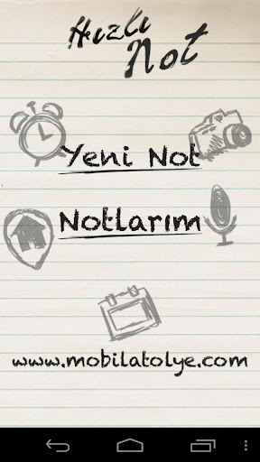 Hızlı Not - Not Tutma Defteri