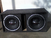 Par De Bajos Pioneer Doble Bobina Con Cajon