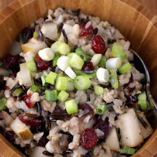 Wild Rice Dressing with Apples and Chestnuts