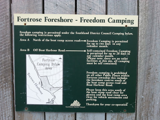 Fortrose Foreshore Camping