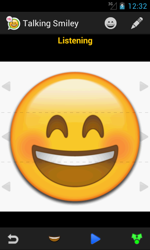Android application Talking Smiley Pro screenshort